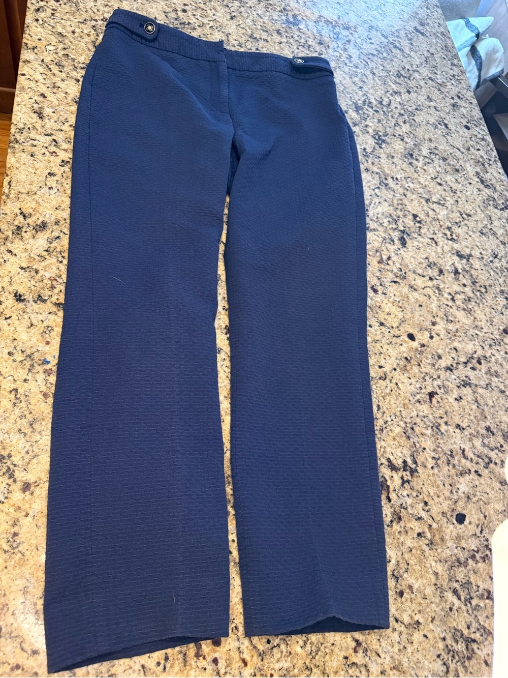 J. McLaughlin Navy Cropped Ankle Pants